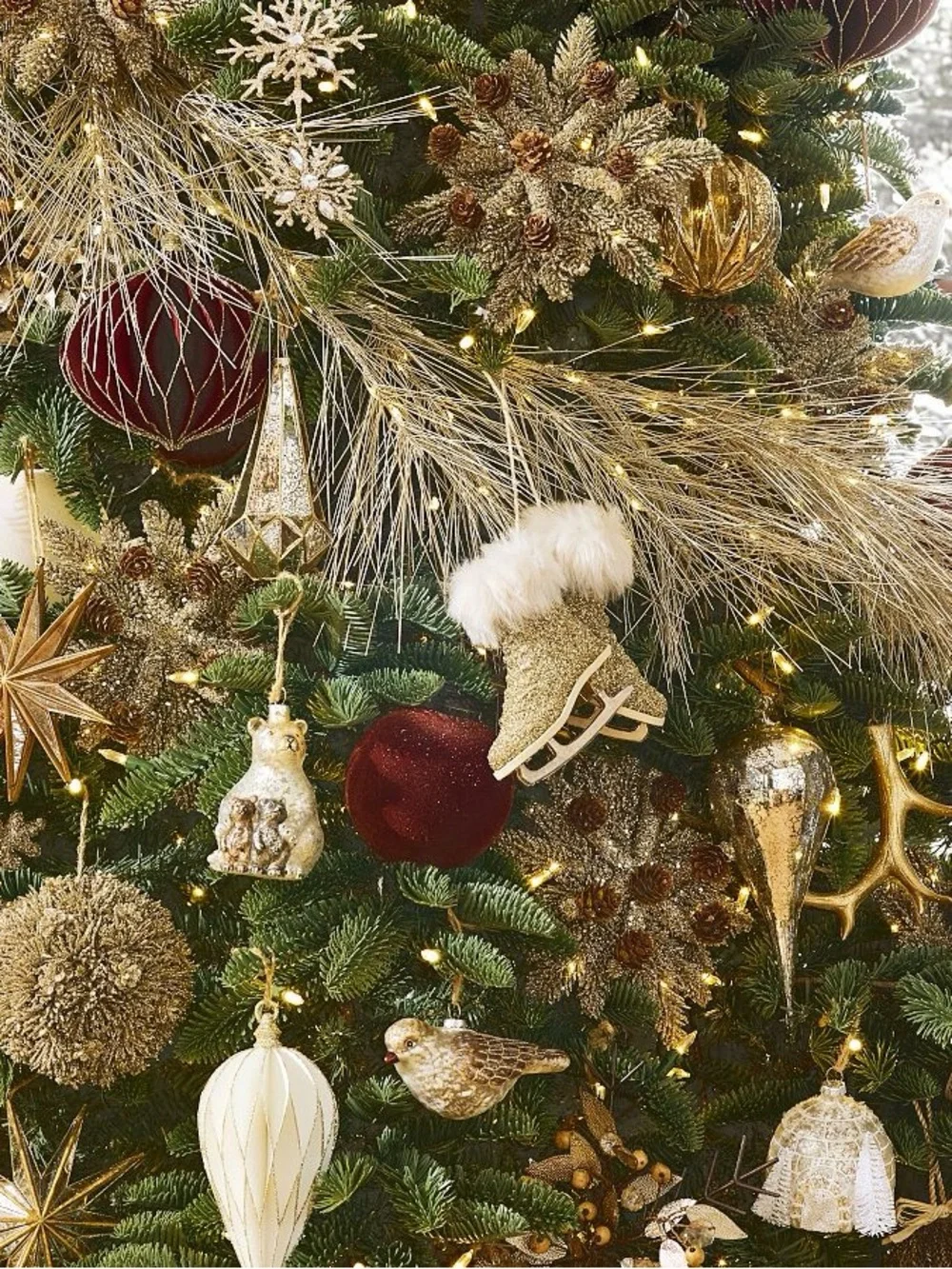Pottery Barn Golden Lit Tinsel String Garland BNIB